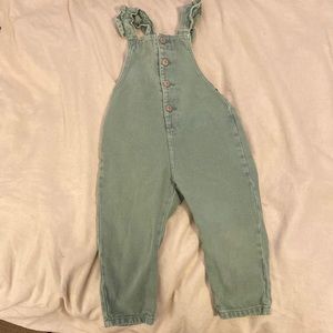 Zara ruffle sleeve overall